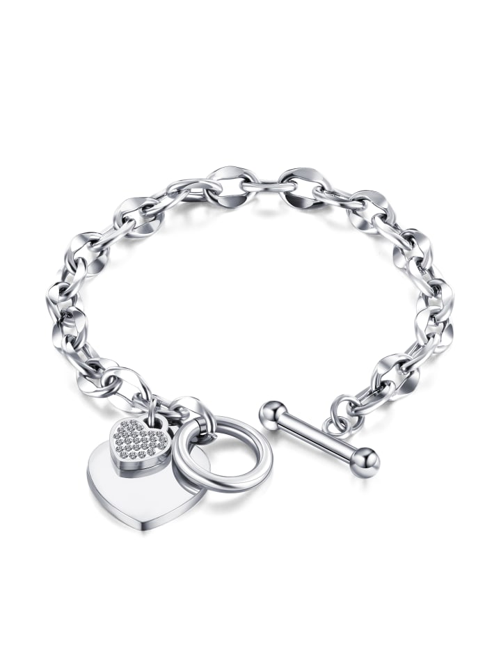 

Collezione alessandro Браслет «Сердце со стразами» из серебра