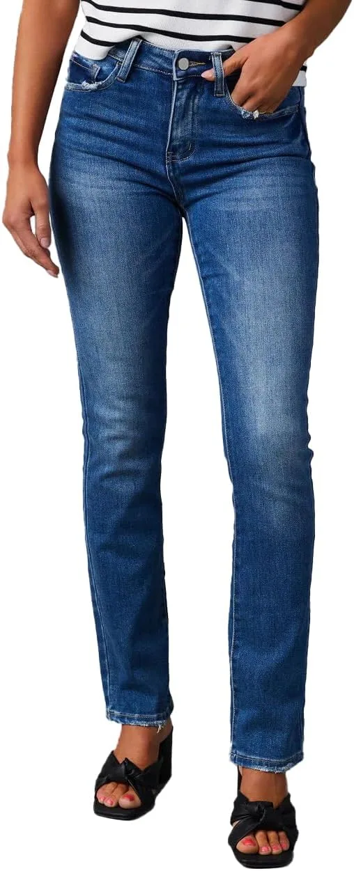 

Женские джинсы Mom Jeans с высокой талией и эффектом стройняшки Conshvi