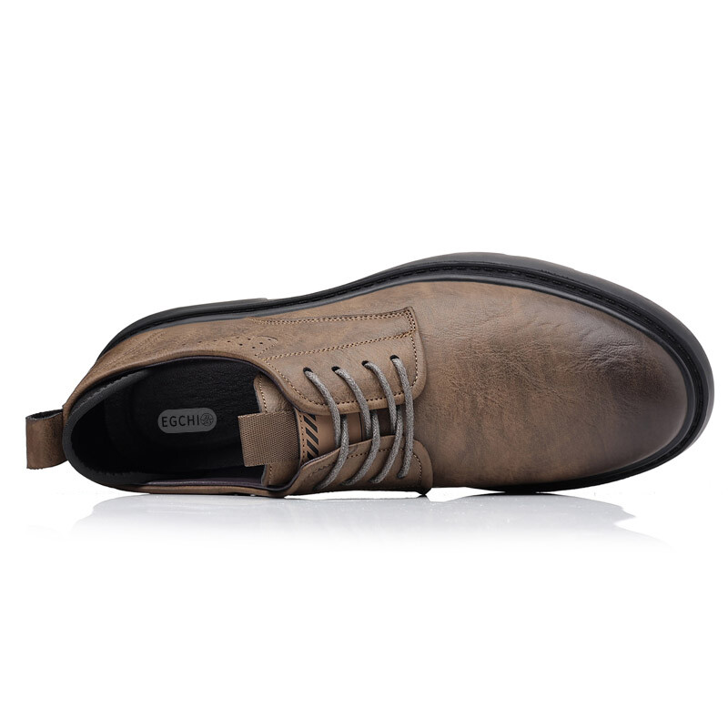 Мужские туфли EGCHI Men's Casual Shoes Men Mid-Top — фото 2