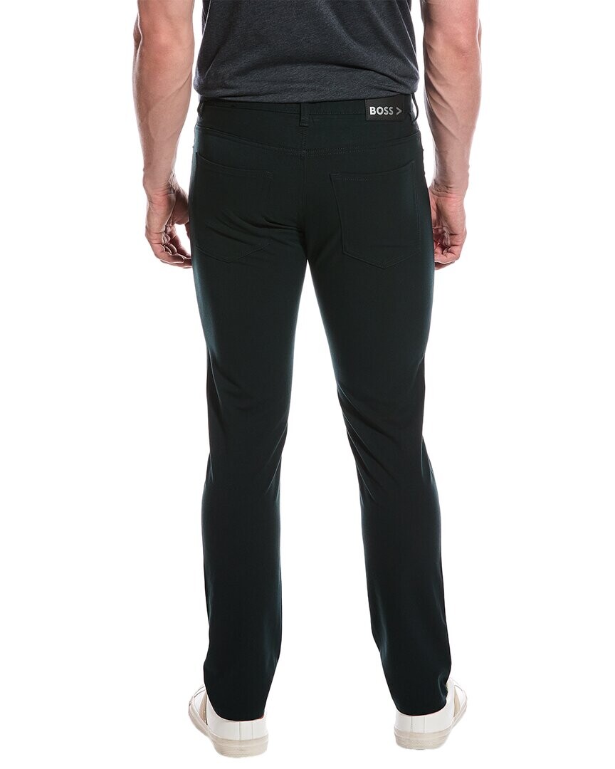 

BOSS Hugo Boss Delaware Открытые зеленые джинсы узкого кроя, зеленый
