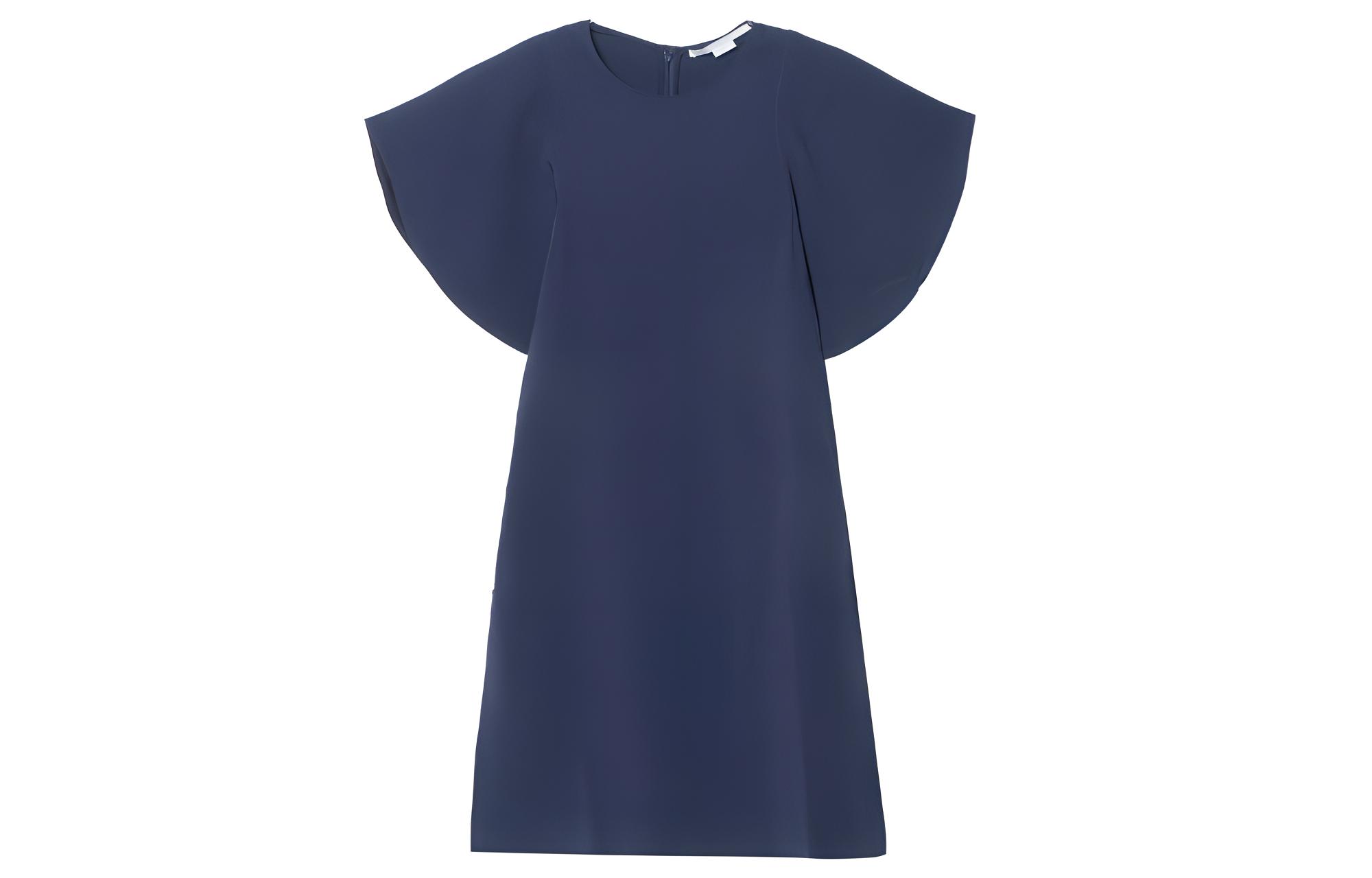 

Stella McCartney Женское платье с коротким рукавом морской синий FW23