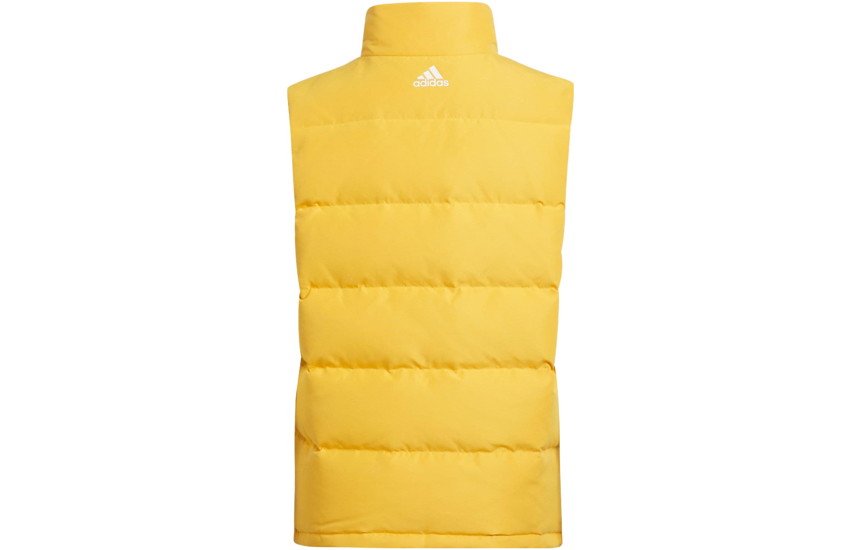 Пуховый жилет для детей от 3 до 7 лет Adidas, sunсветлый желтый — фото 4