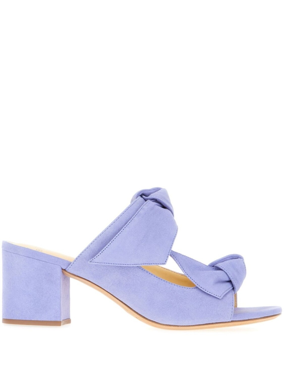 

70-миллиметровые замшевые мюли Alexandre Birman, фиолетовый