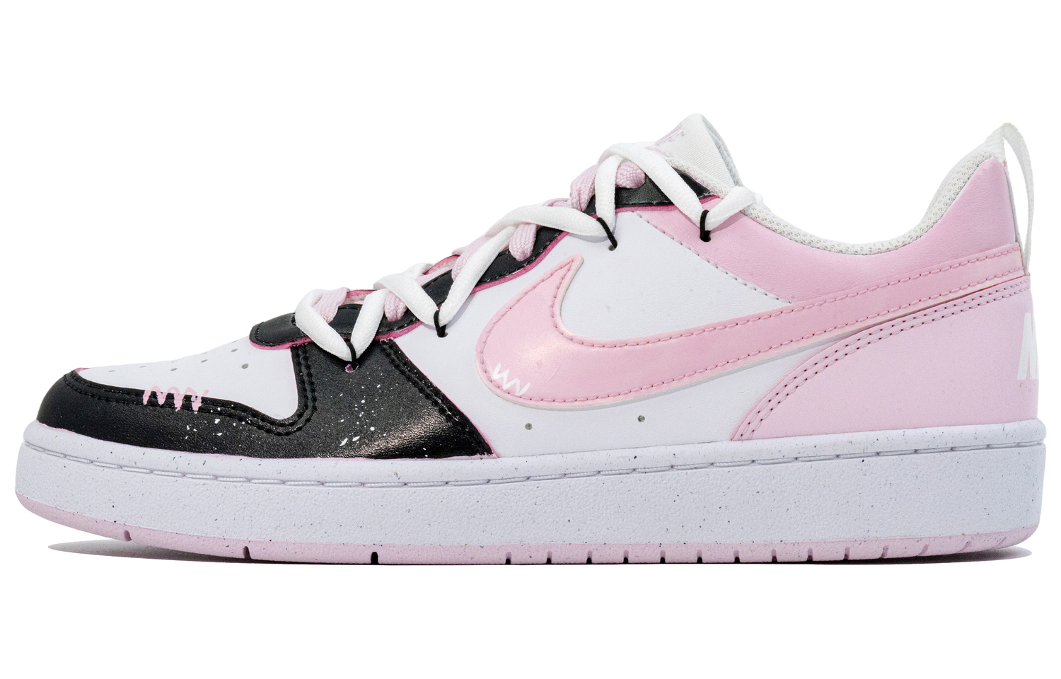 

Court Borough Peach Dash нескользящие амортизирующие низкие детские скейтборд-кроссовки для подростков Nike, розовый