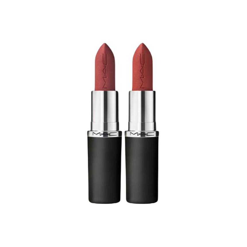 Большой набор матовых помад bullet shape легко растушевываются осветляющие MAC — фото 2