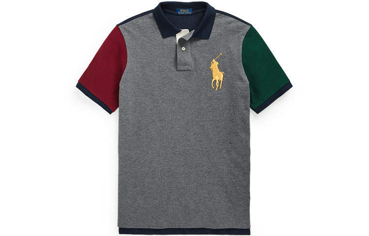 

Серая поло для мужчин Polo Ralph Lauren, серый