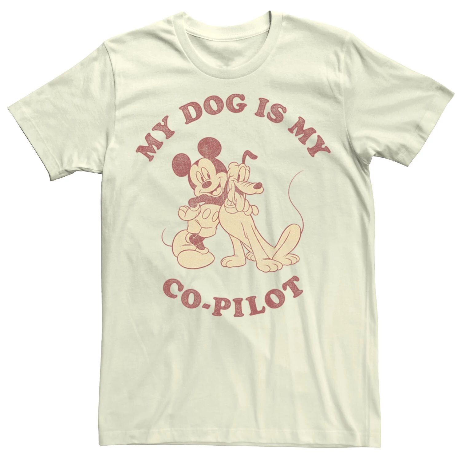 

Мужская футболка Disney Mickey And Friends My Dog Is My Co-Pilot Licensed Character