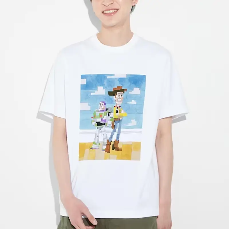 Футболка X Disney Co-branded SS23 унисекс белая Uniqlo, белый — фото 3