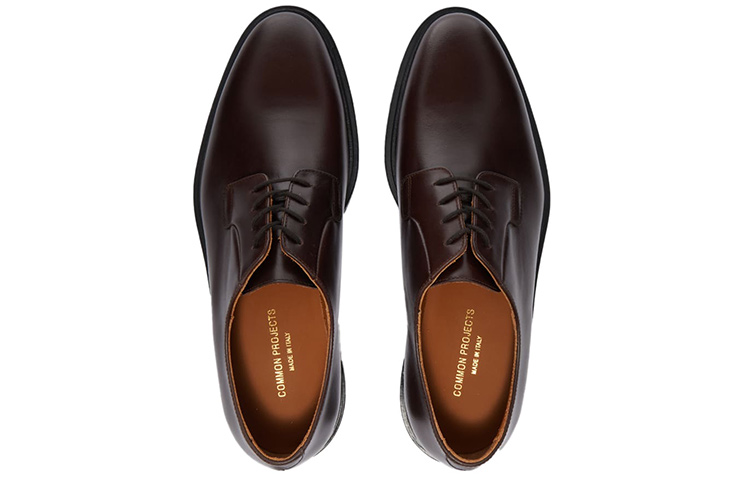 Мужские повседневные туфли Мужские низкие топсайдеры коричневые COMMON PROJECTS — фото 3