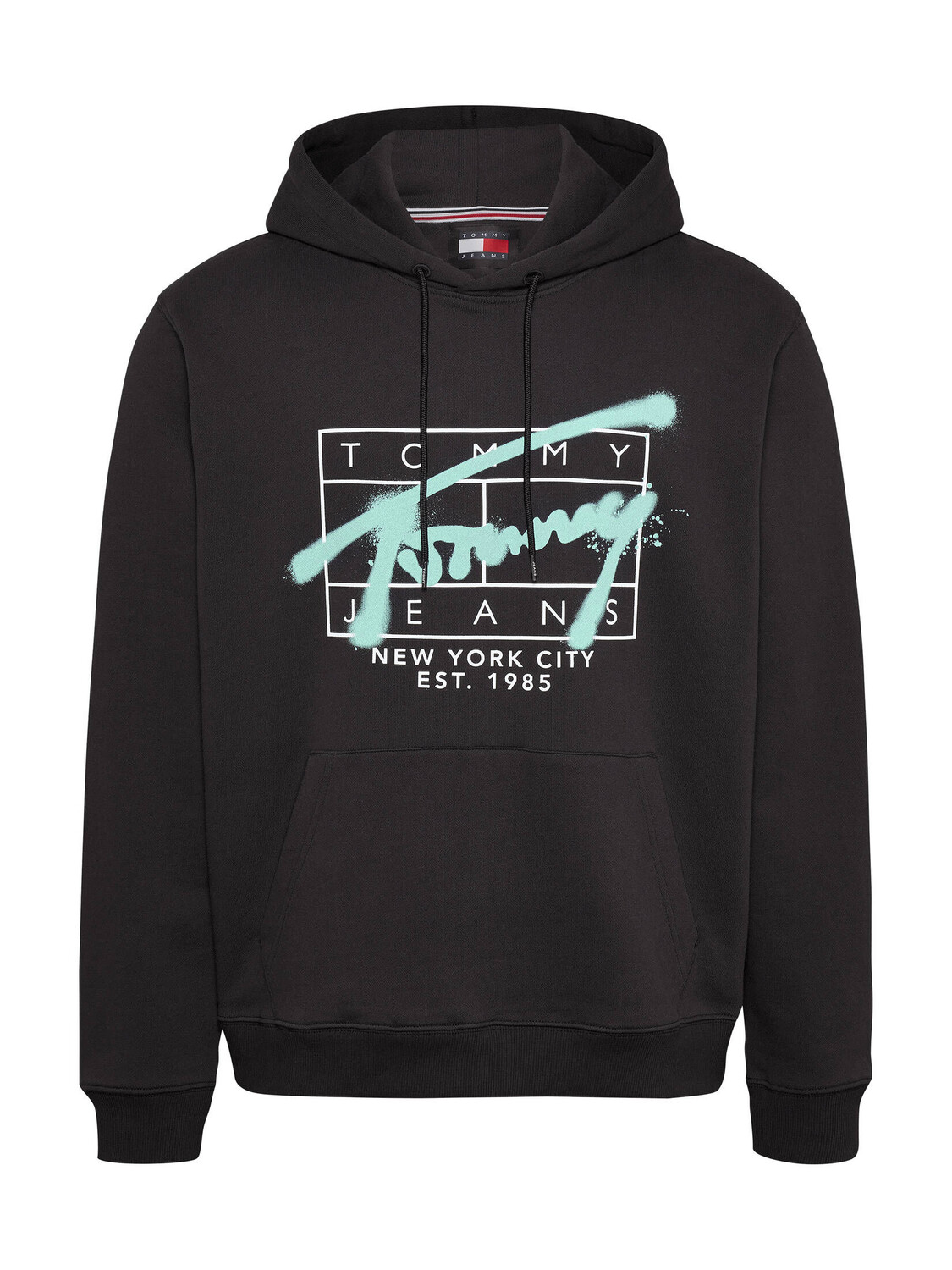 

Худи с принтом граффити Tommy Jeans, черный