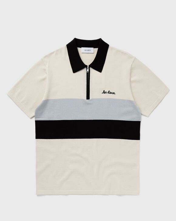 

Поло Les Deux Raul Knitted Polo, цвет ivory/black