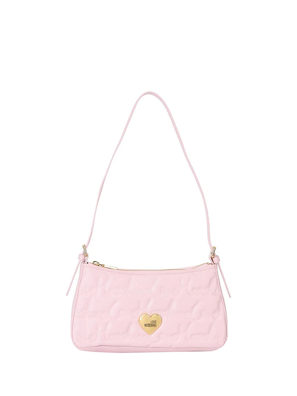 

Розовая женская сумка через плечо Moschino