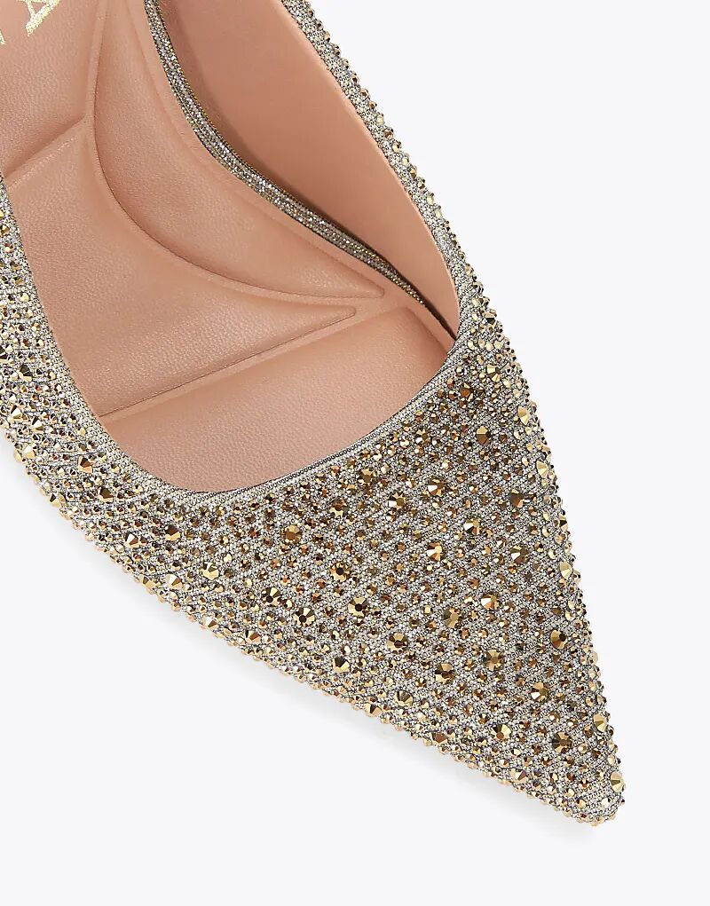 Туфли Carvela Spirit на каблуках с драгоценными камнями, золотистого цвета — фото 3