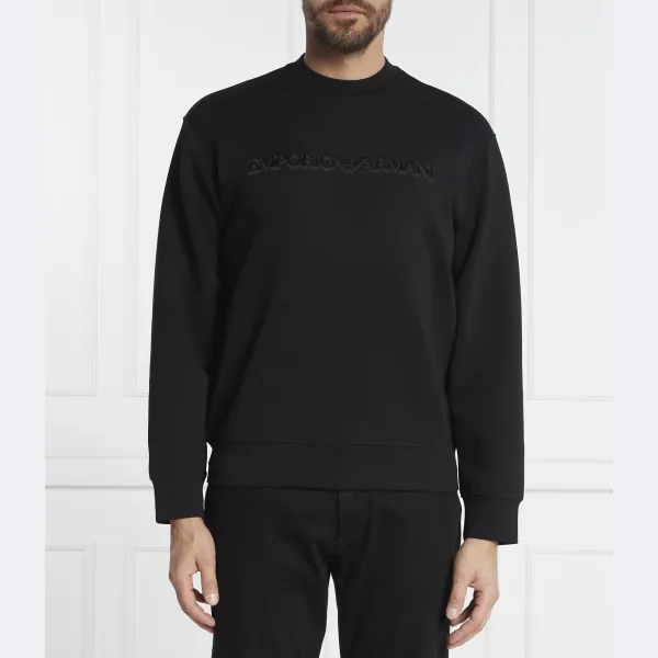 

Толстовка комфортного кроя Emporio Armani, черный