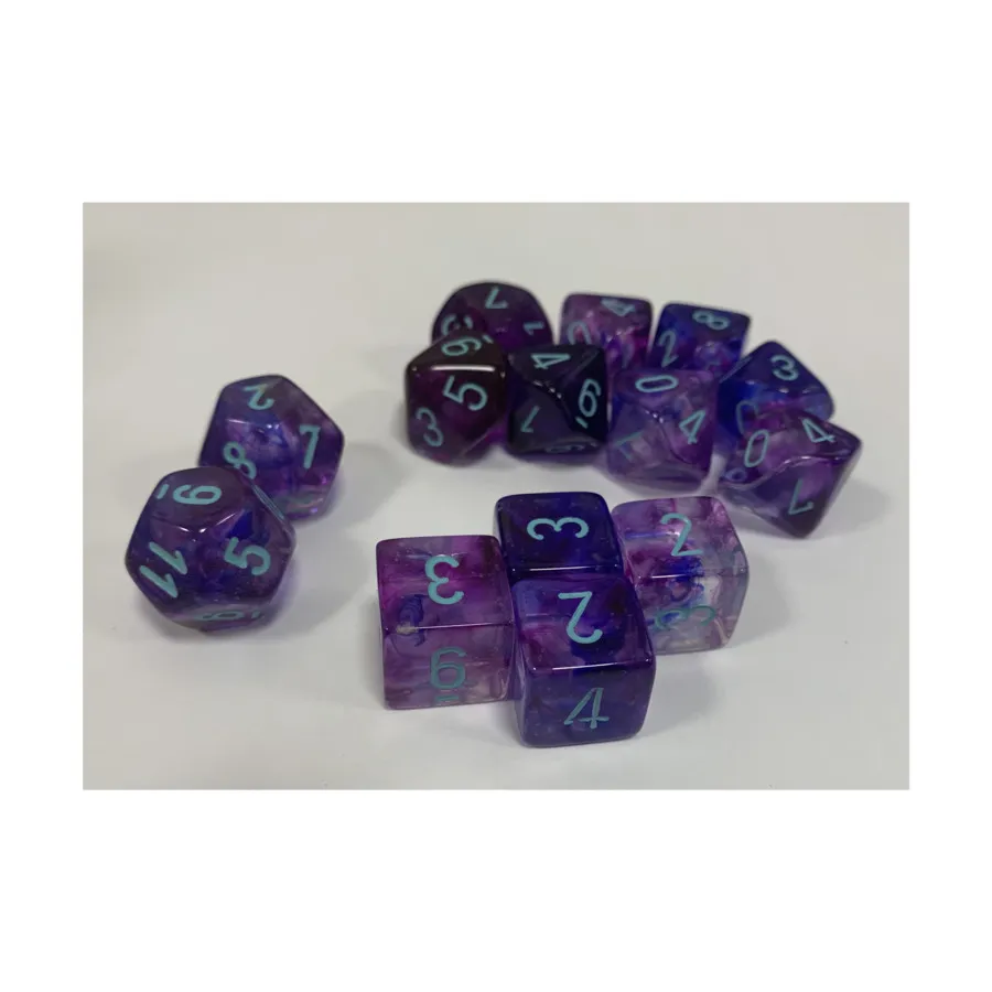 

Ассорти-комплект — Nebula Nocturnal с синим (14), Dice - Lab - Assorted (Chessex)