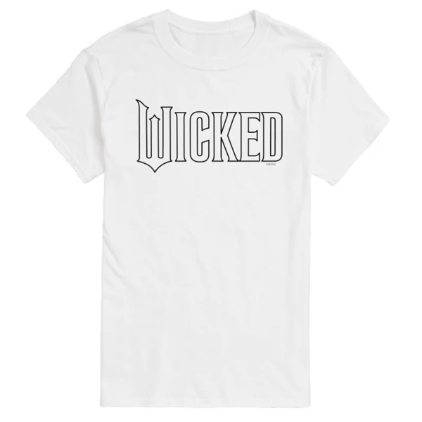

Мужская футболка с графическим логотипом Wicked Outline Licensed Character, белый