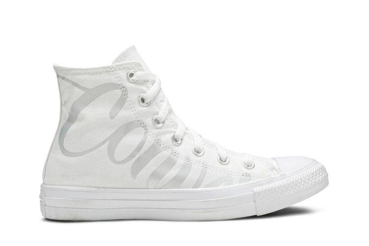 Кроссовки Converse Wmns Chuck Taylor All Star High, Metallic Script Logo - White