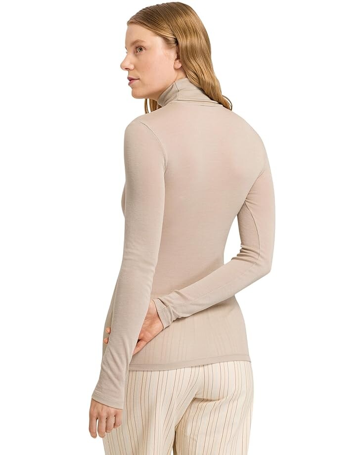 

Свитер Hanro Woolen Silk Base Layer Turtleneck Shirt, цвет Safari