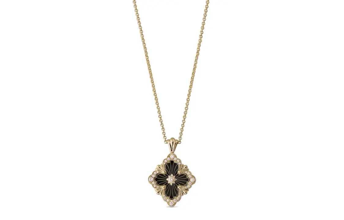 

BUCCELLATI 18K Gold, Onyx, Diamond ожерелье женское Gold