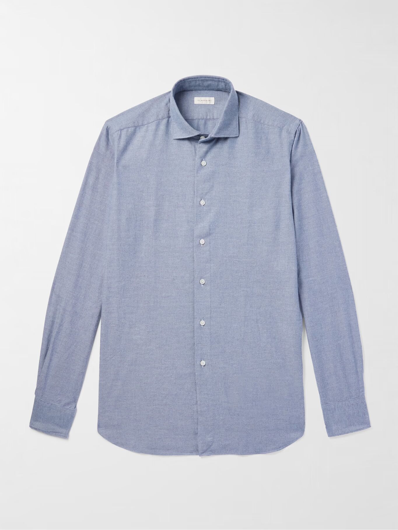 

Рубашка из хлопка с начесом Glanshirt INCOTEX, синий