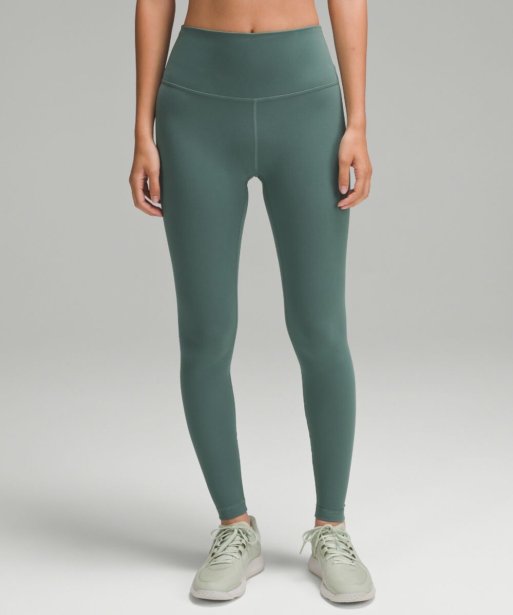 

Высокие леггинсы Wunder Train Lululemon, зеленый