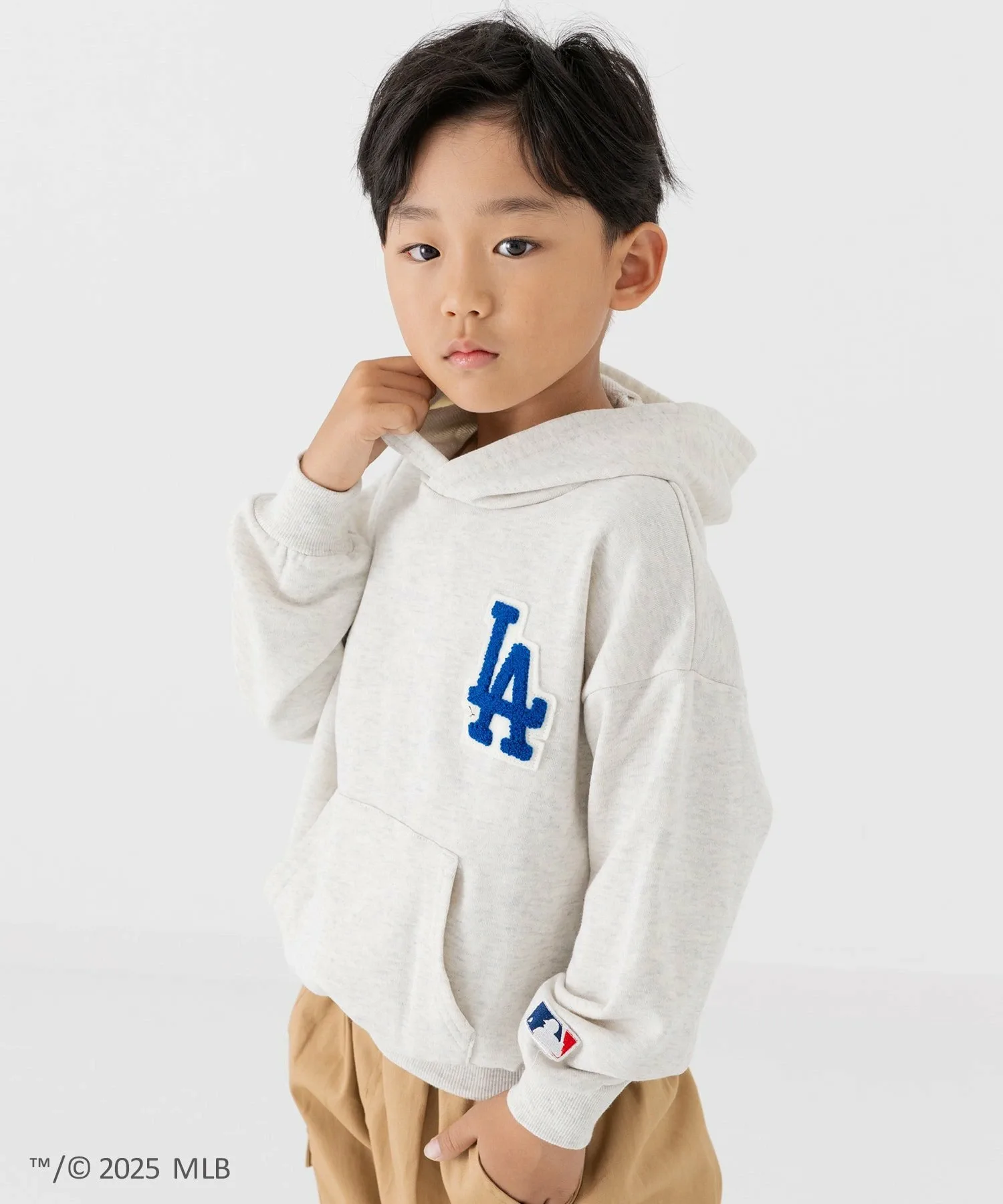 Флисовая толстовка Mlb, Dodgers/Oatmeal