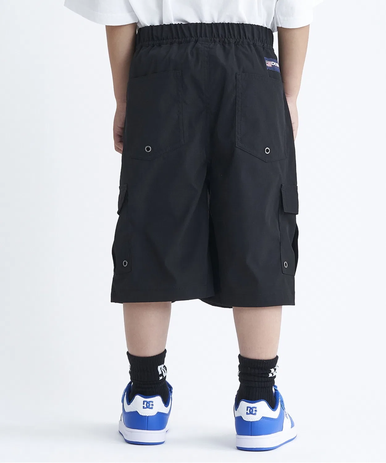 Детские шорты DC Shoes 24 KD WIDE CARGO SHO, широкие, на резинке, голубые — фото 2