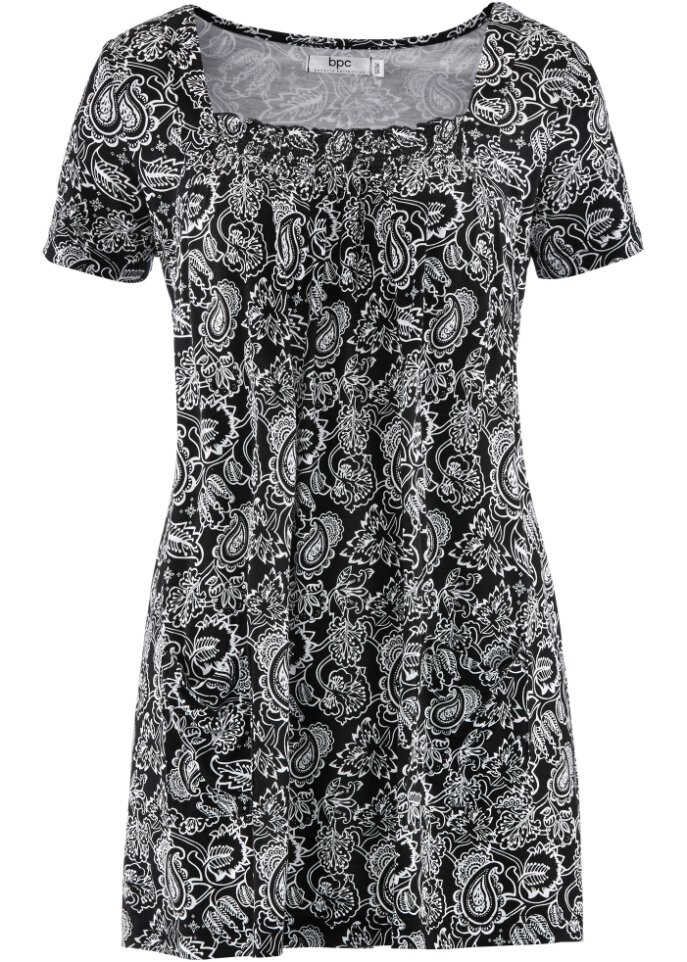 

Рубашка-туника с коротким рукавом Bpc Bonprix Collection, белый