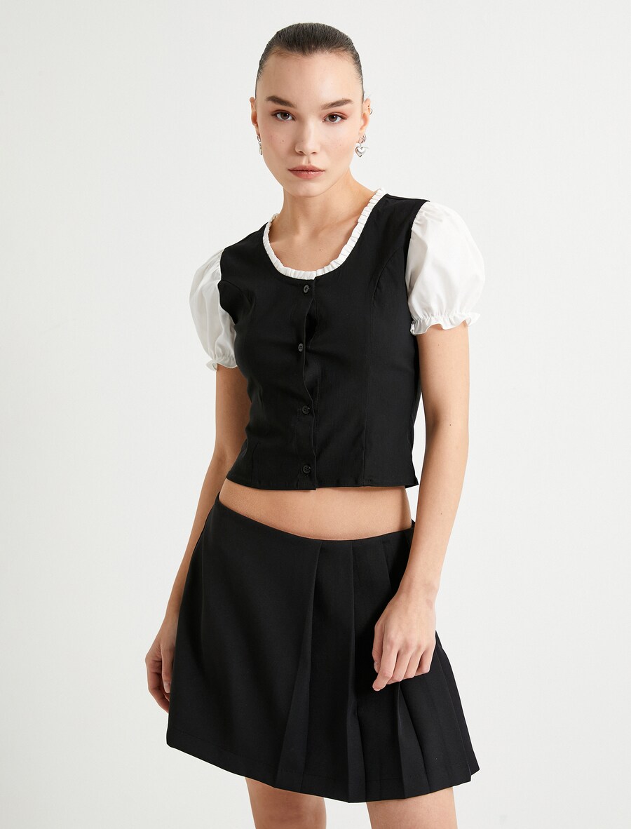 

Блузка с коротким рукавом Koton Blouse, черный