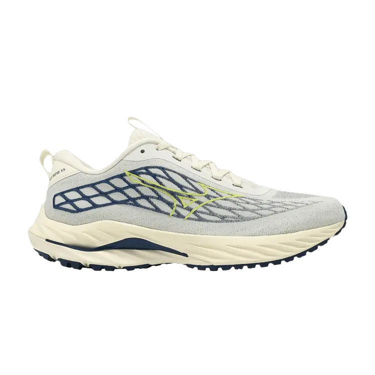 

Кроссовки Mizuno Wave Inspire 20 SSW Off White Dark Blue, кремовый