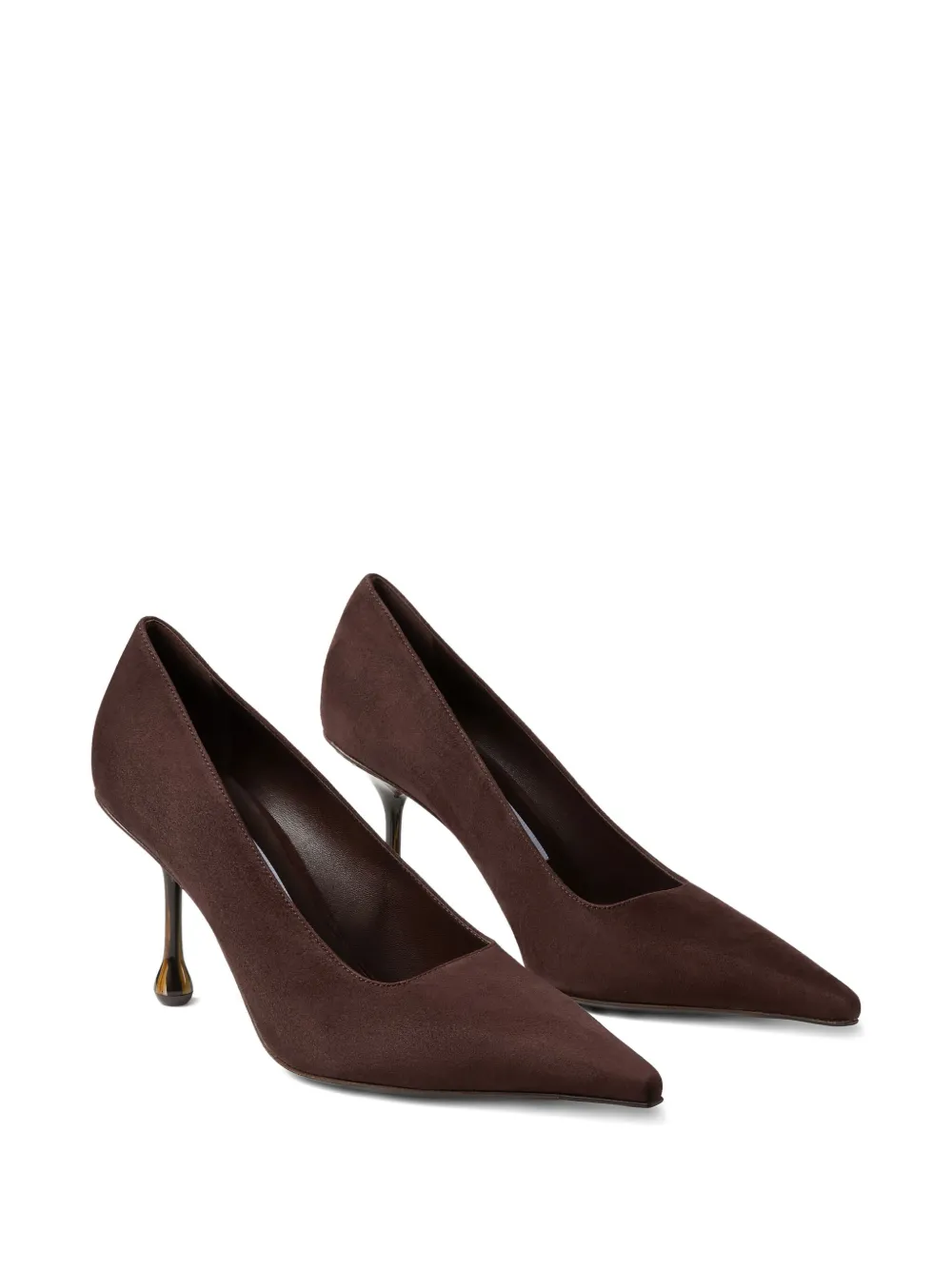 Туфли Ixia 80 с заостренным носком JIMMY CHOO, коричневый — фото 2