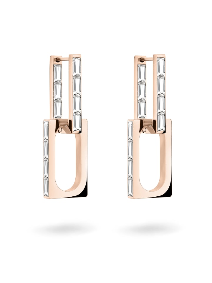 

LIEBESKIND BERLIN Праздничные мини-серьги с блестками в цвете розового золота