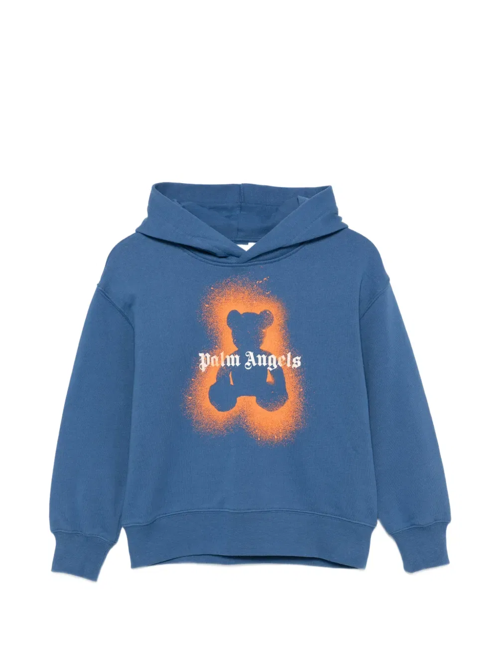 Худи с логотипом Teddy-graphic Palm Angels Kids, синий