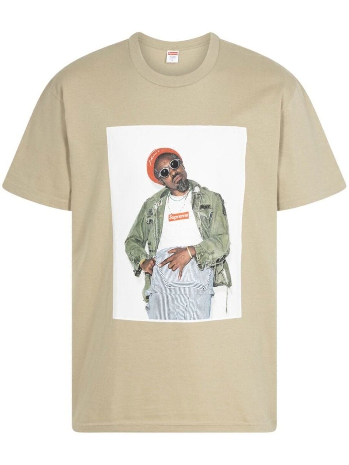 

Футболка Andre 3000 с графичным принтом Supreme, бежевый