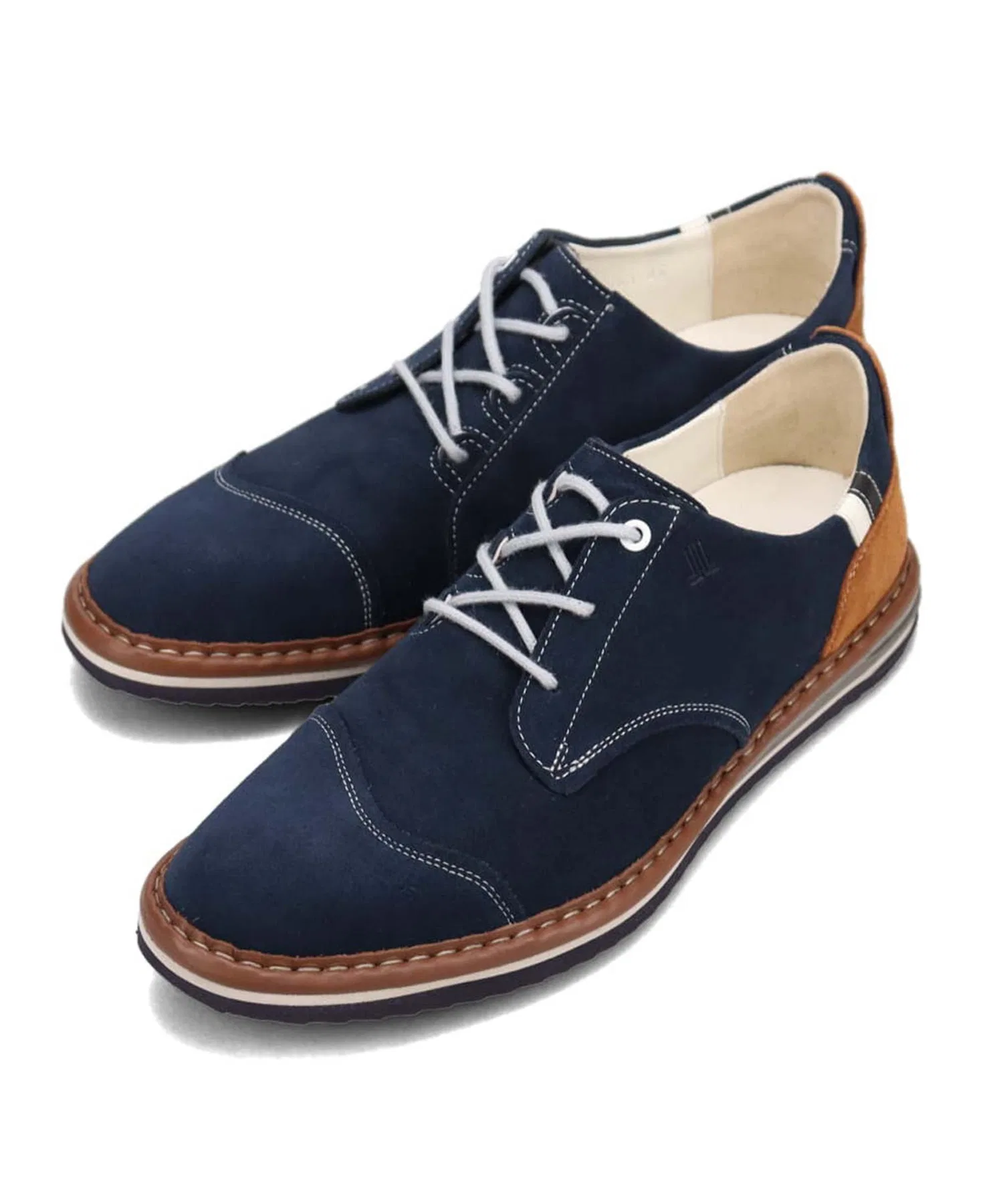 Мужские повседневные туфли LANVIN en Bleu из замши