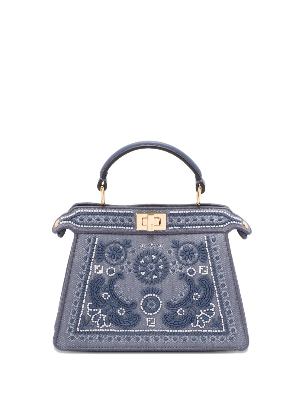 

Сумка не плечо Peekaboo ISeeU FENDI, синий