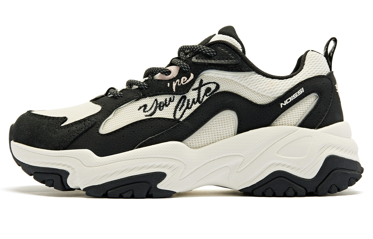 

Женские кроссовки Koi Lifestyle с низким верхом, черный/цвет слоновой кости Qiaodan