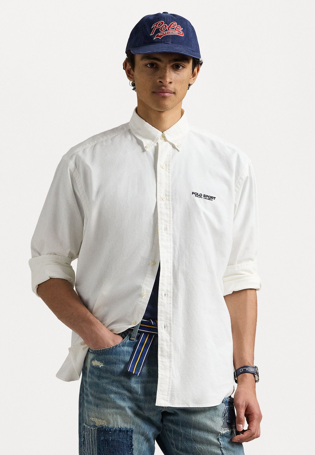 

Рубашка CLASSIC FIT POLO SPORT OXFORD SHIRT Polo Ralph Lauren, белый