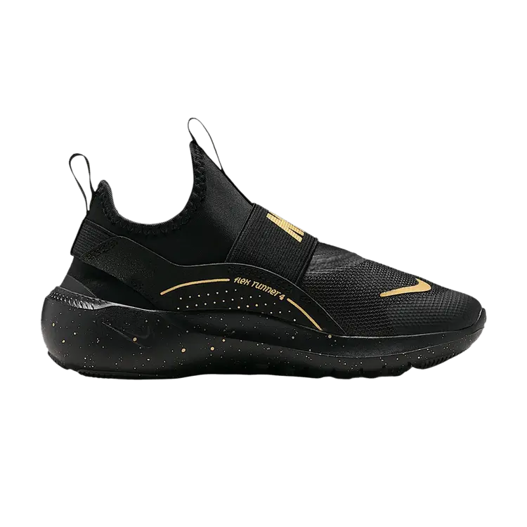 

Кроссовки Nike Flex Runner 4 PS 'Black Metallic Gold'