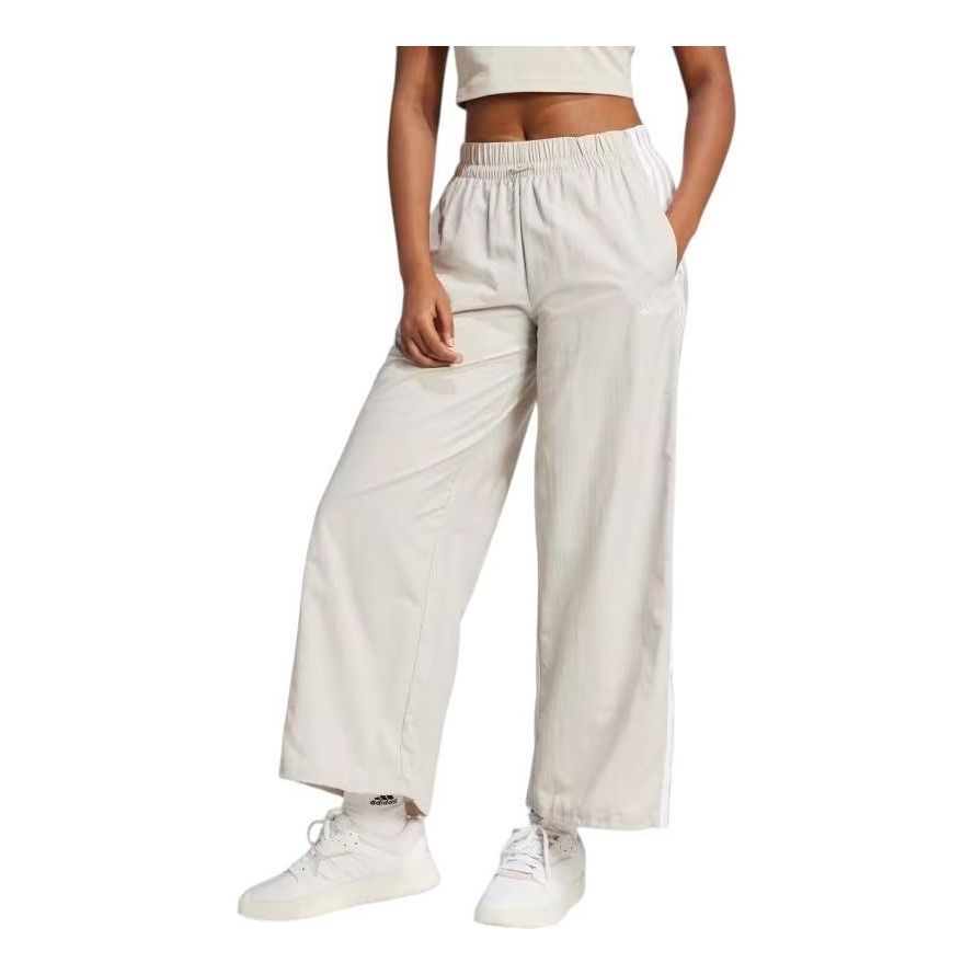 

Спортивные брюки adidas Essentials 3-Stripes Lifestyle Woven Parachute Pants 'Beige White', бежевый