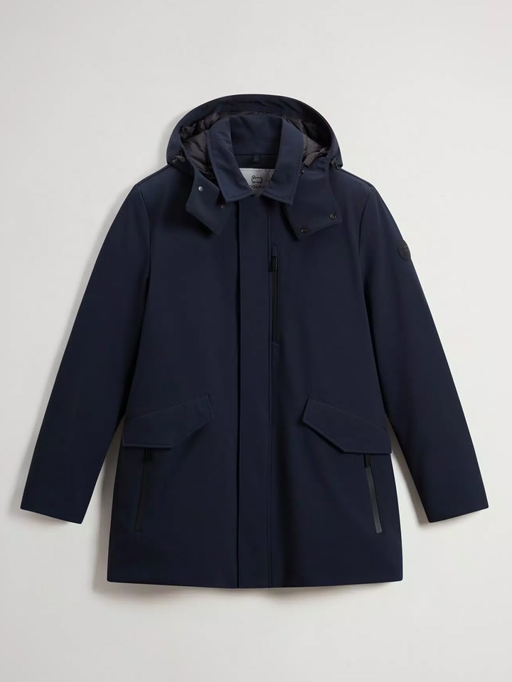 

Куртка софтшелл Woolrich, темно-синий