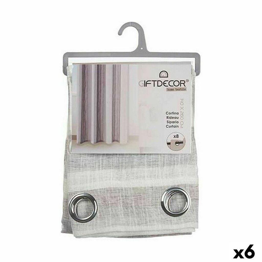 

Полосы для штор темно-серые 140 х 0,1 х 260 см (6 шт.) Gift, серый
