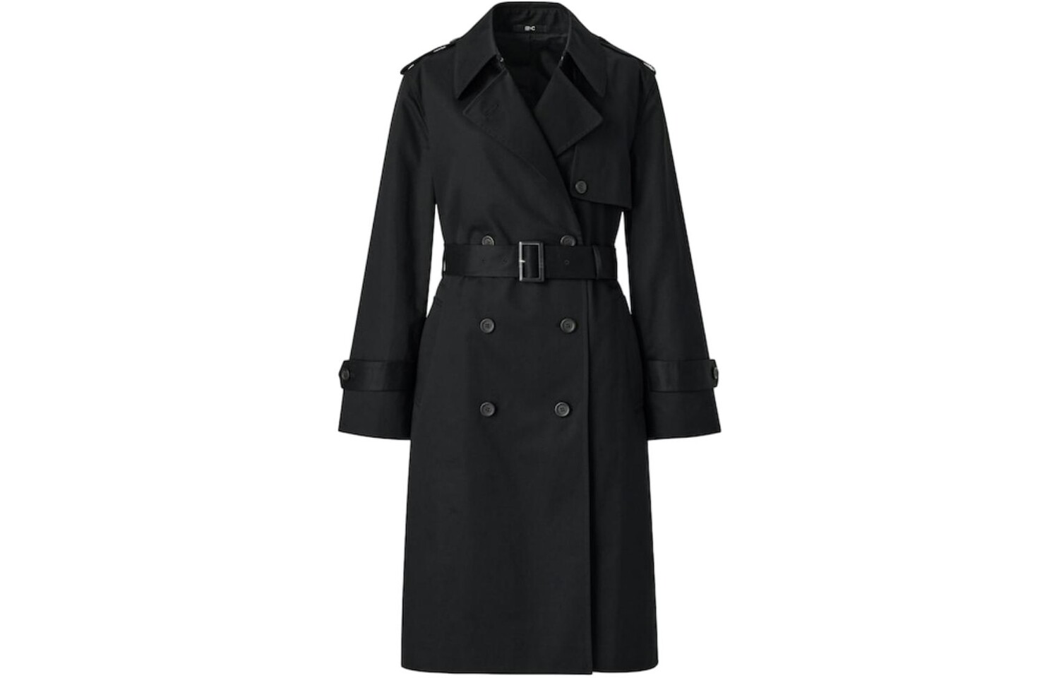 

ДУбль C Коллекция Тренч Пальто Женское Черный Uniqlo