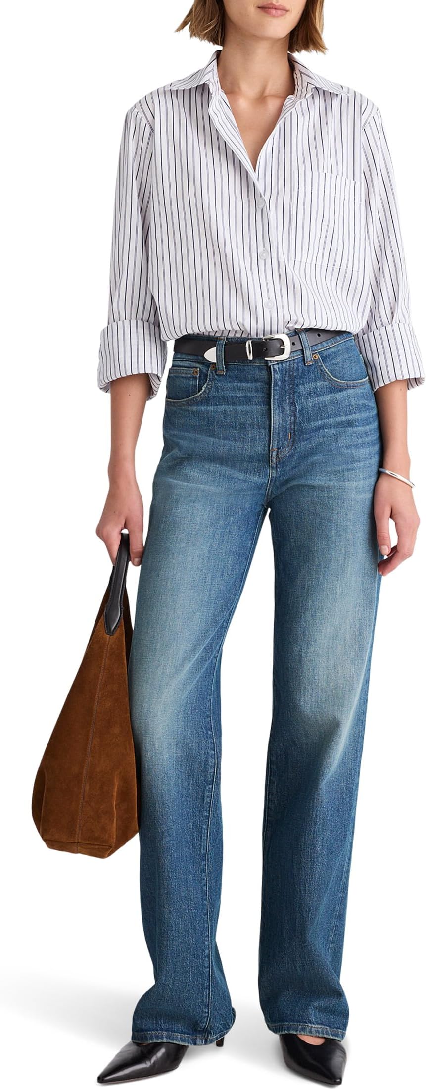 

Джинсы Madewell Perfect Vintage Wide Leg In Harvey Wash, цвет Harvey Wash