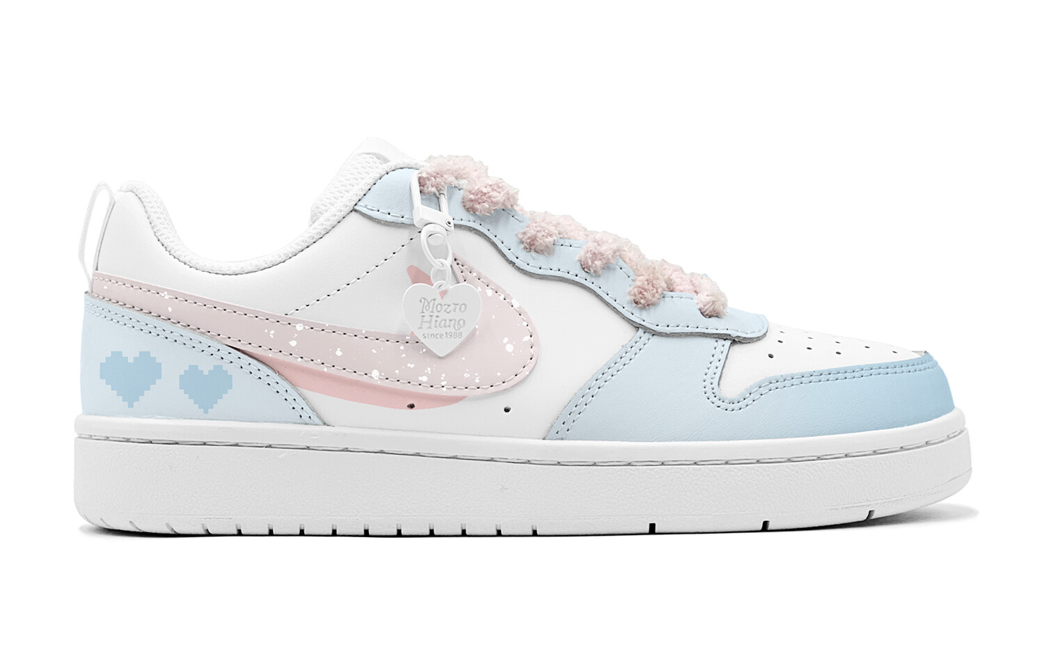 Кроссовки Nike Court Borough Skateboard Shoes Women's Low-Top Blue, синий — фото 3