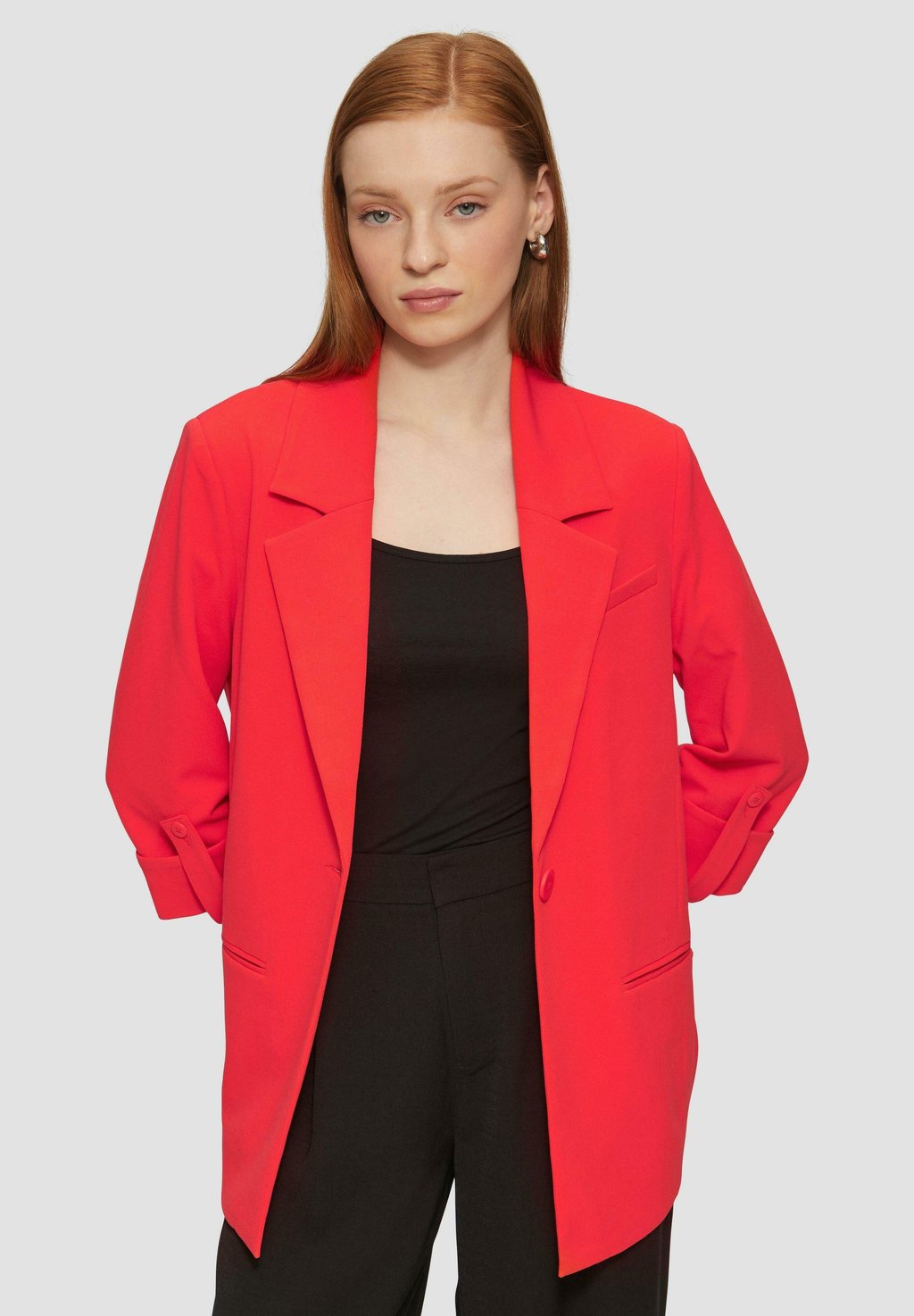 

Короткое пальто INTERLOCK- MIT KREMPELARM QS, красный
