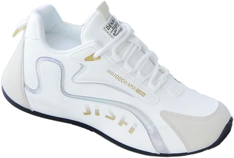 

Мужские дышащие спортивные кроссовки, легкие шнурки, для бега на улице и повседневной носки Fusecottc, белый