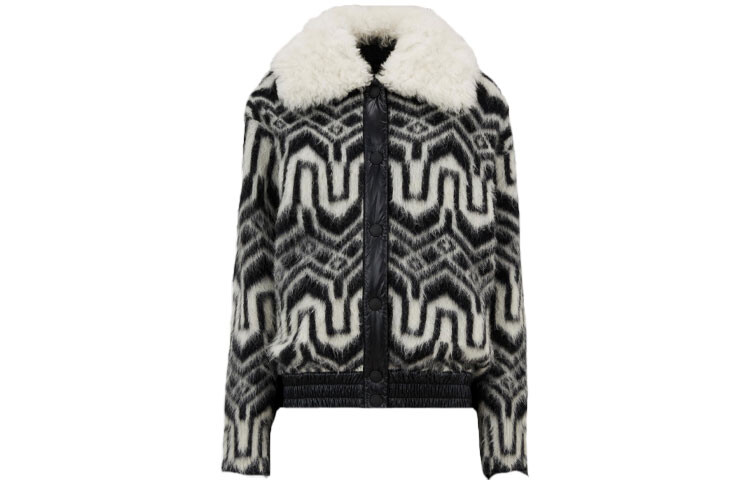 

Пуховик женский черный/белый Moncler