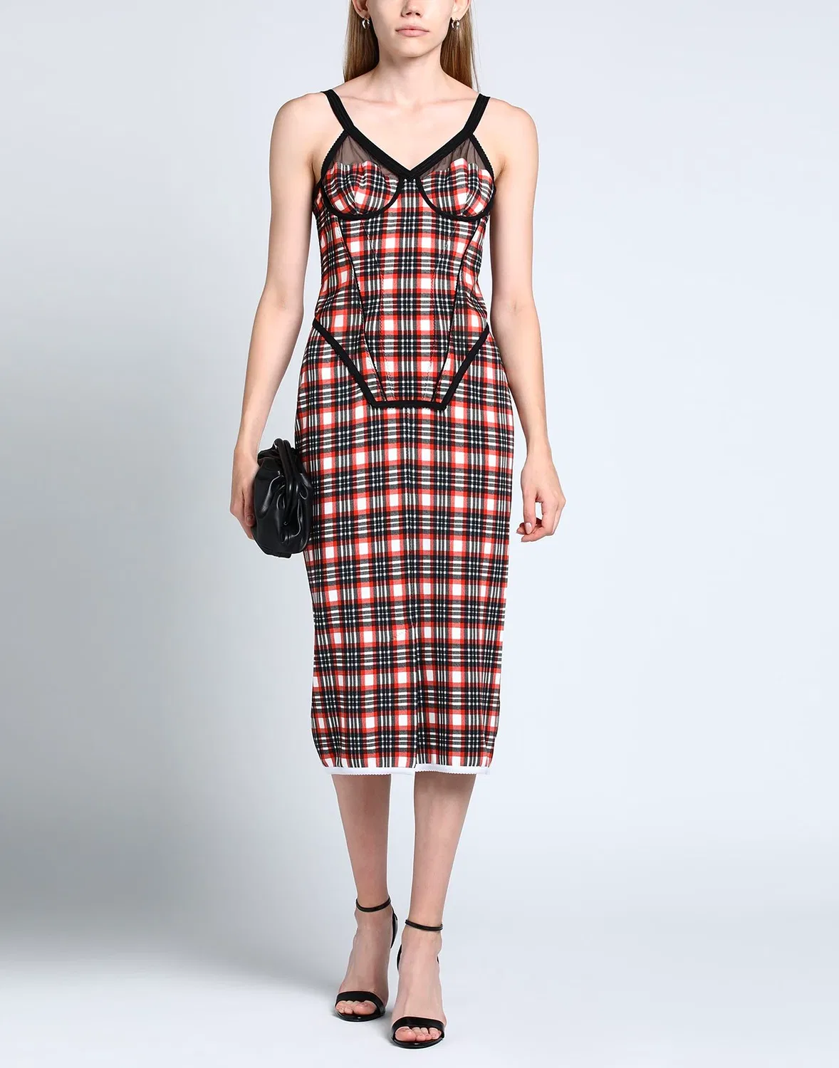 Платье миди BURBERRY, женское, красный — фото 4