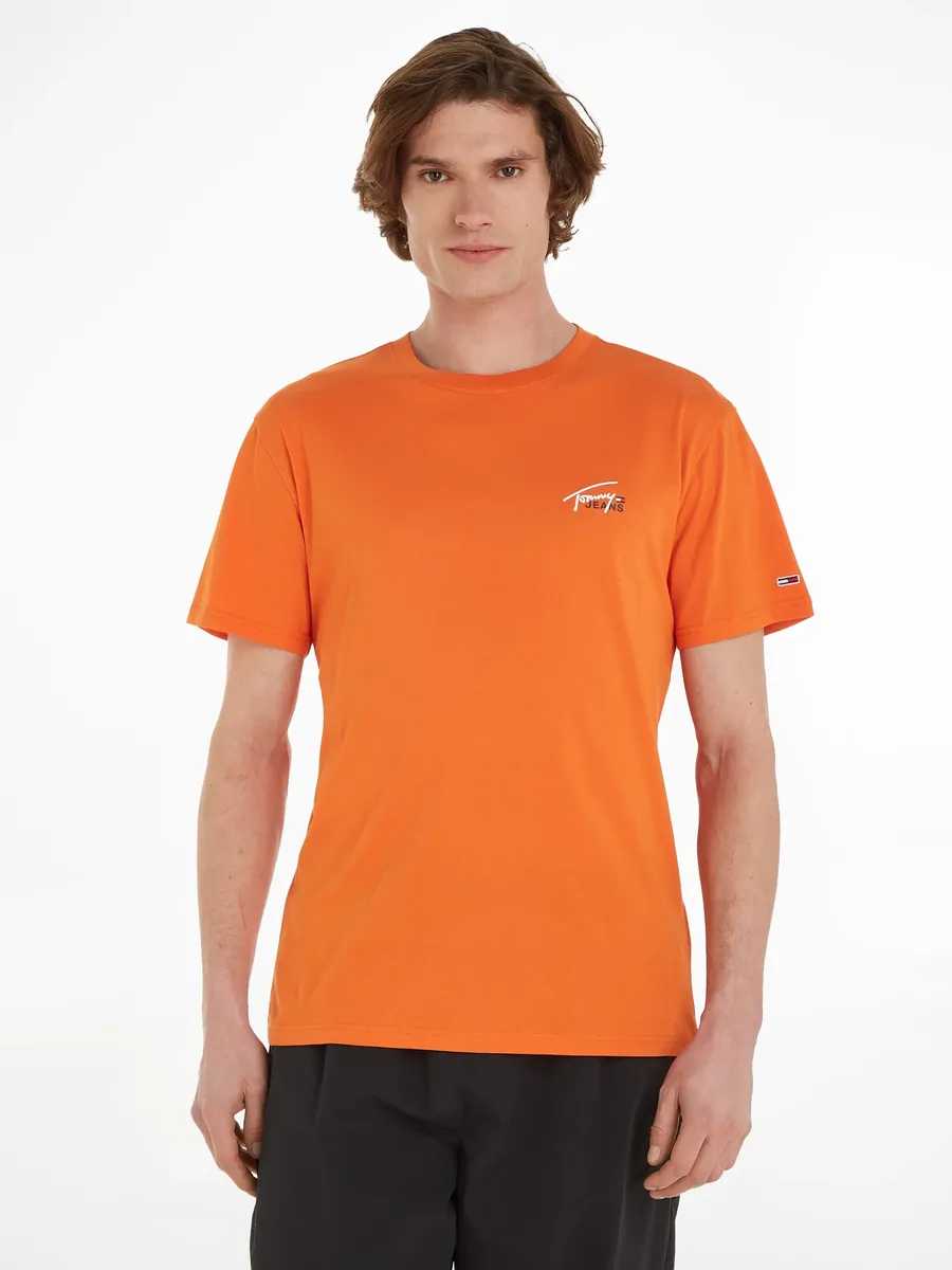 

Футболка Tommy Jeans "TJM CLSC SMALL FLAG TEE", цвет Bonfire Orange